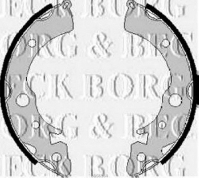 BORG & BECK bbs6164 -  Комплект тормозных колодок